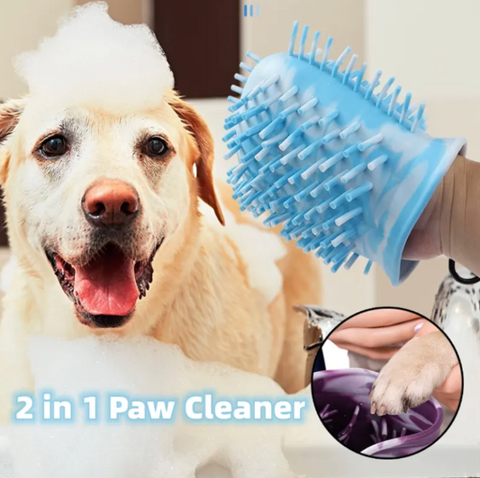 2 In 1 Soft Paw Cleaner Brush Cup