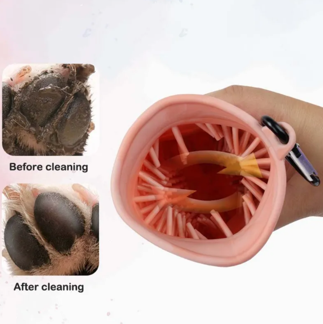 2 In 1 Soft Paw Cleaner Brush Cup